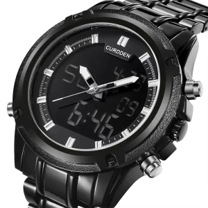 Black digital watch