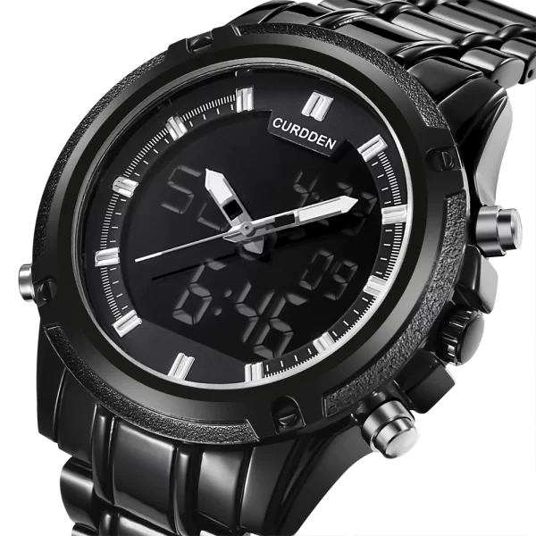 Black digital watch