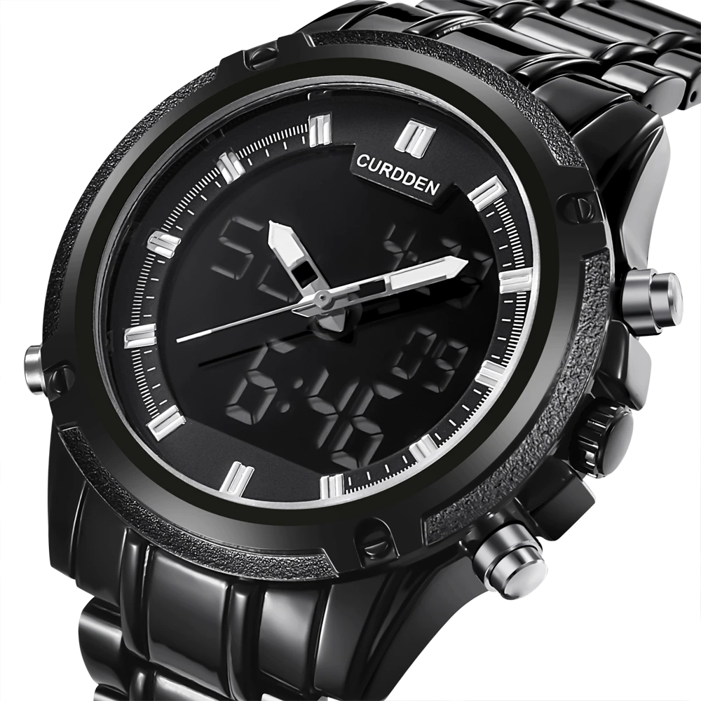 Black digital watch