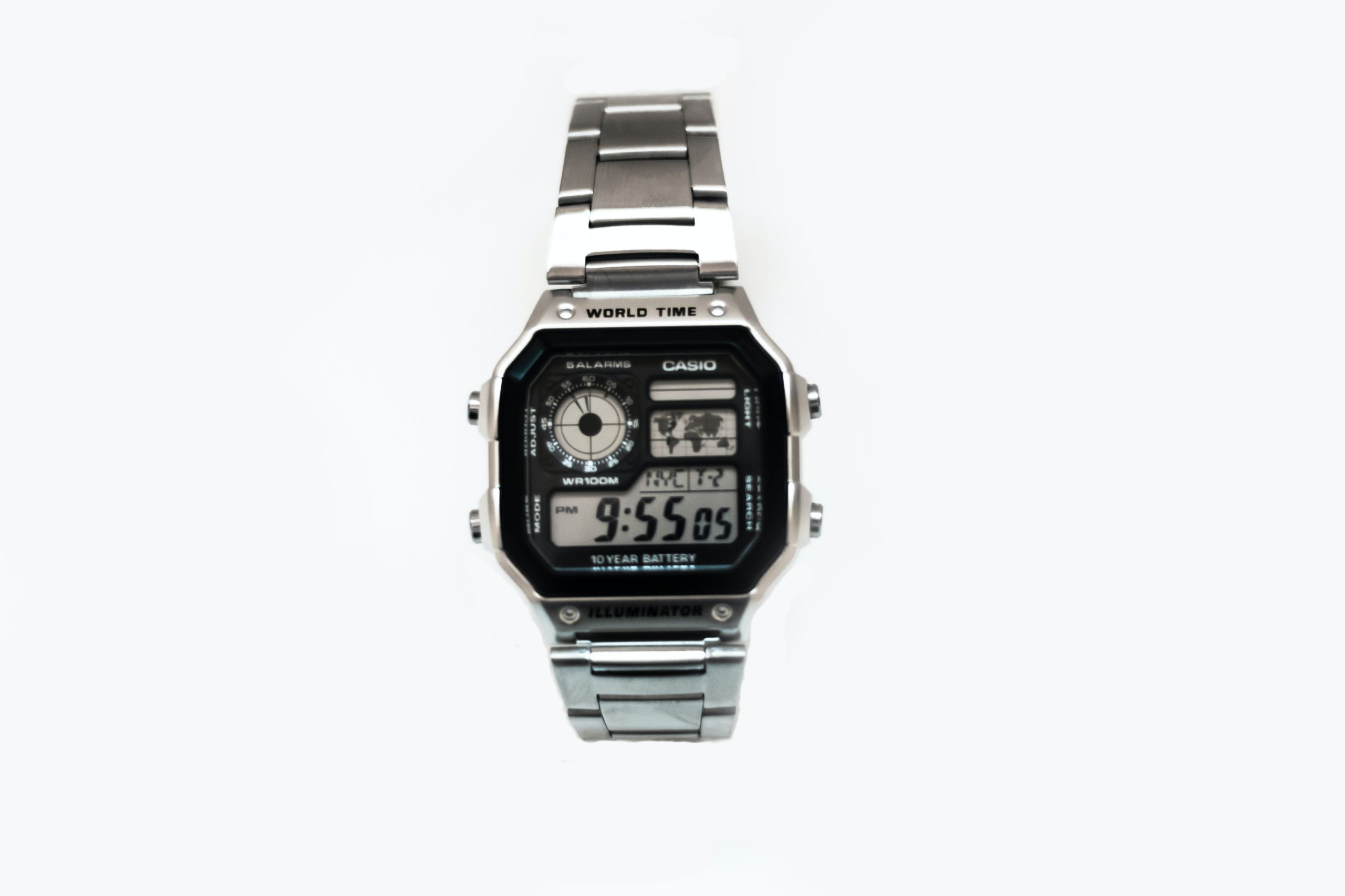 Black digital watch